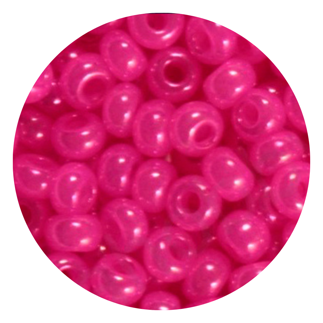 Chaquira calibrada 10/0 17177 Rosa Alabastro Lustre-Elegir gramaje