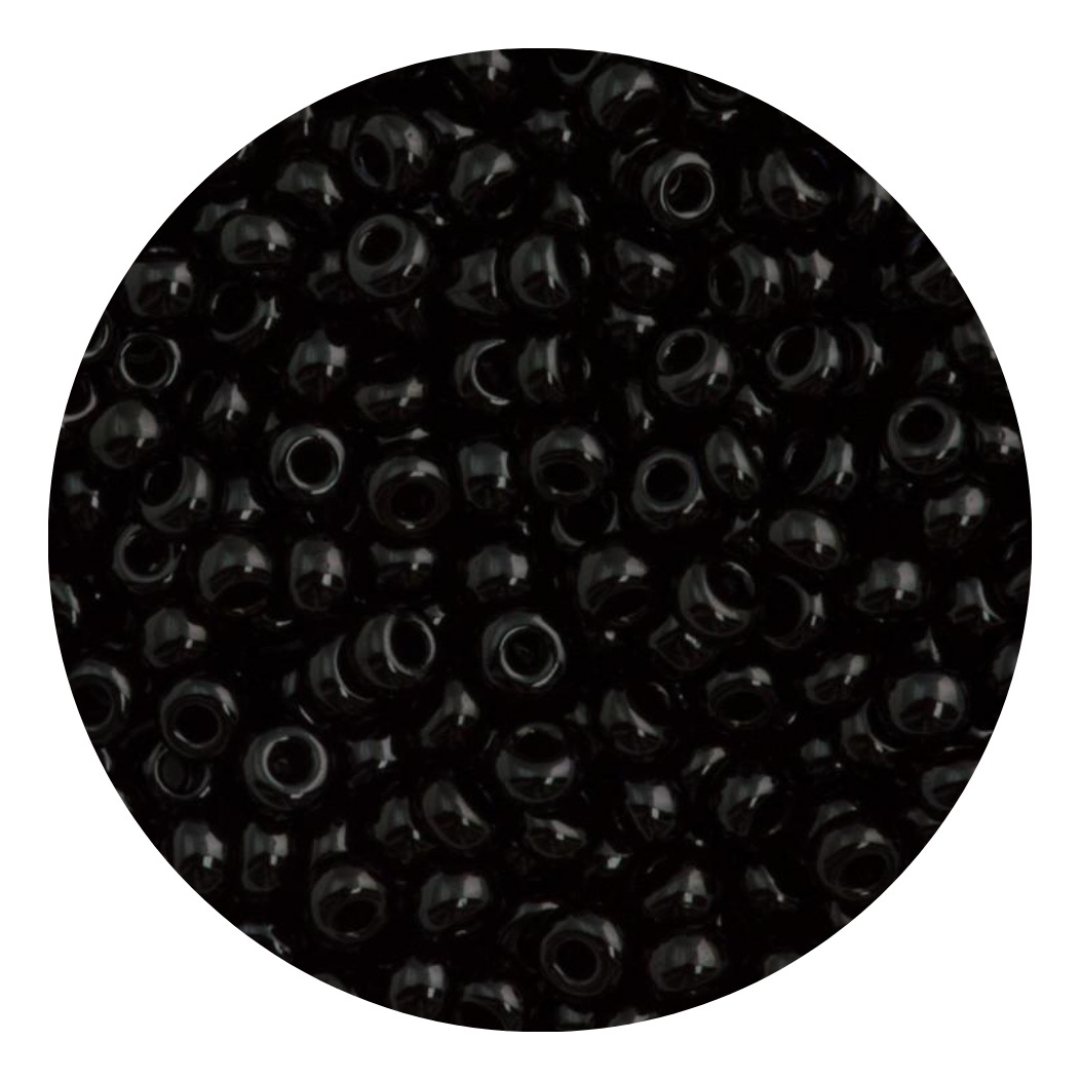 Chaquira calibrada 11/0 23980 Negro -Elegir gramaje