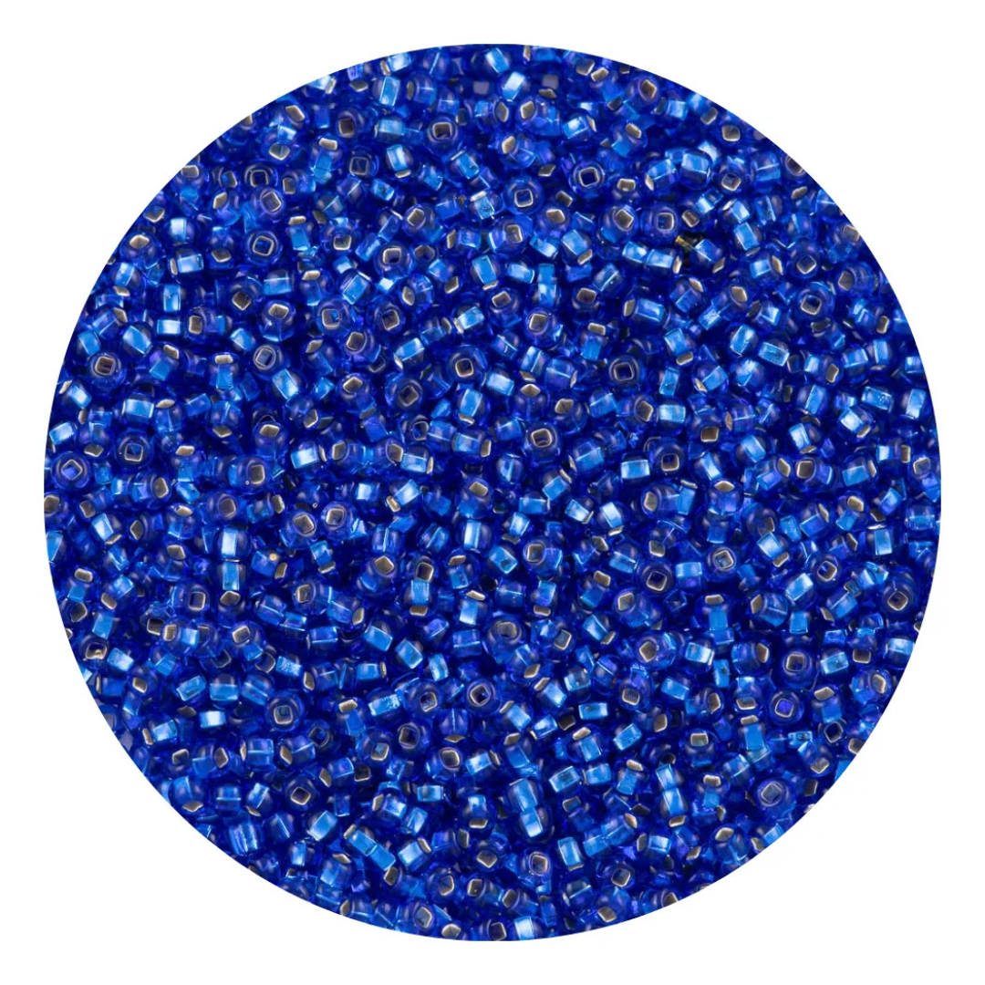 Chaquira calibrada 10/0 37050 Azul Rey Brillante-Elegir gramaje