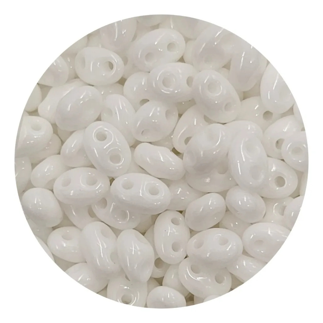 Chaquira duo 03050 Blanco-Elegir gramaje