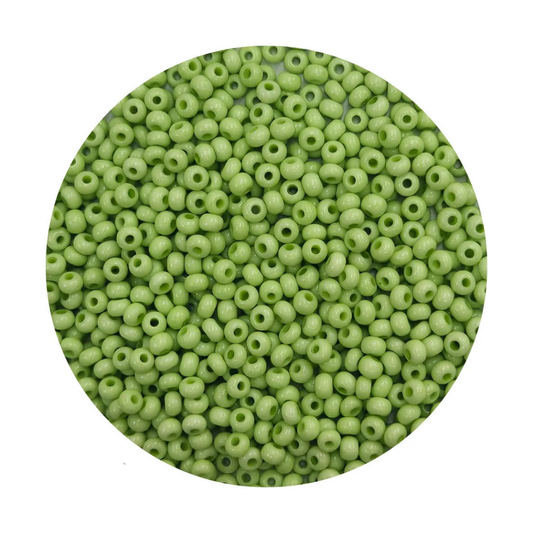 Chaquiron calibrado 6/0 03154 verde pastel -Elegir gramaje