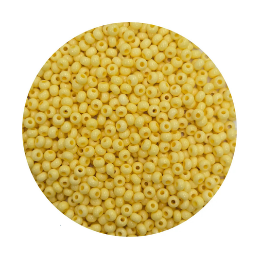 Chaquiron calibrado 6/0 03181 Amarillo Pastel-Elegir gramaje