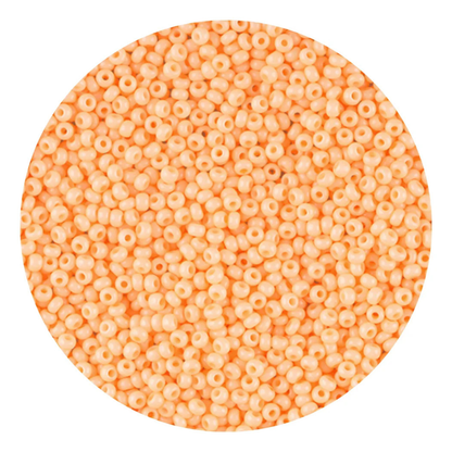 Chaquira calibrada 10/0 03183 Naranja Pastel-Elegir gramaje