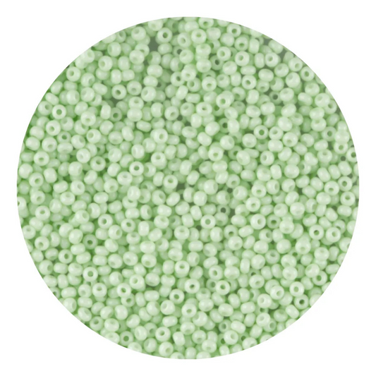 Chaquira calibrada 10/0 03254 Verde Pastel-Elegir gramaje