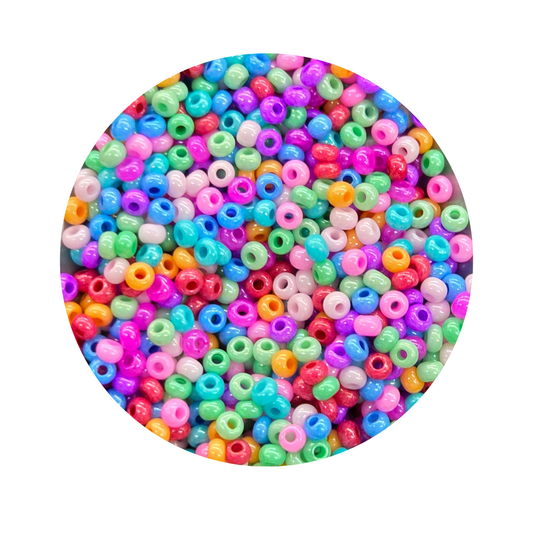 Chaquira calibrada 10/0  Mix Lustre-Elegir gramaje