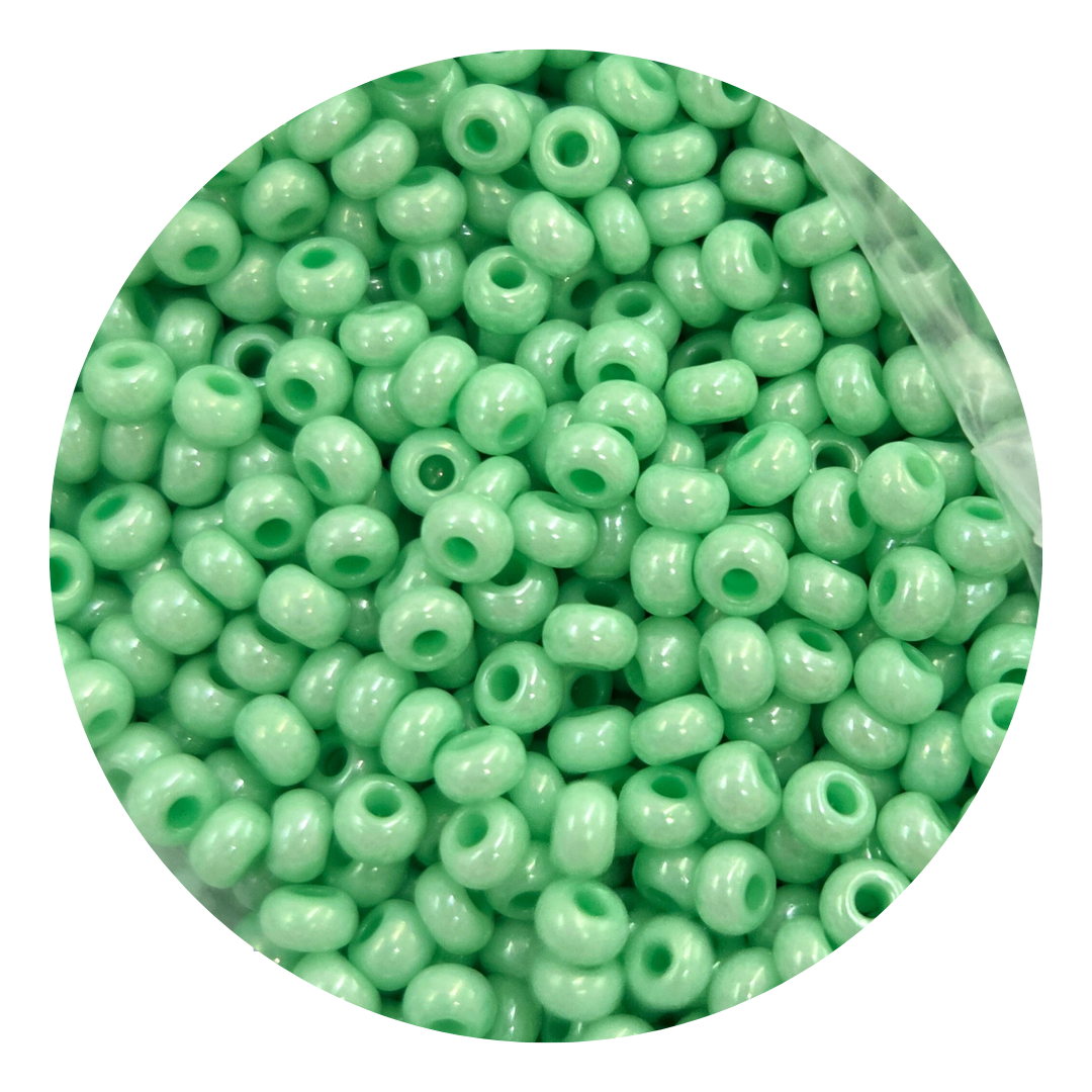Chaquira calibrada 10/0 16156 Verde Lustre-Elegir gramaje