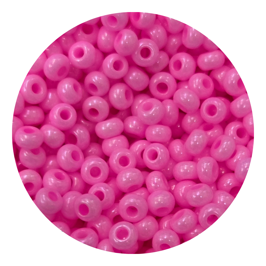 Chaquira calibrada 10/0 16173 Rosa Chicle-Elegir gramaje