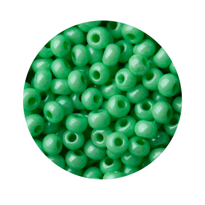 Chaquira calibrada 10/0 16356 Verde Lustre-Elegir gramaje