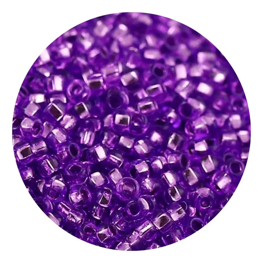 Chaquira calibrada 10/0 18228 Purpura Brillante-Elegir gramaje