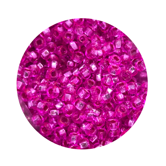 Chaquira calibrada 10/0 18277 Rosa Fuerte Brillante-Elegir gramaje