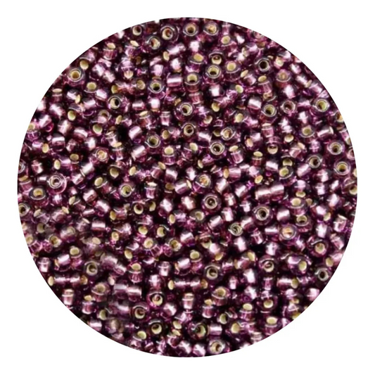 Chaquira calibrada 10/0 27060 Morado Brillante-Elegir gramaje