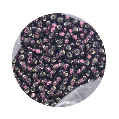 Chaquira calibrada 10/0 27080 Morado Oscuro Brillante-Elegir gramaje