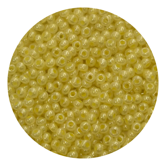 Chaquira calibrada 10/0 37186 Amarillo Ceylon-Elegir gramaje