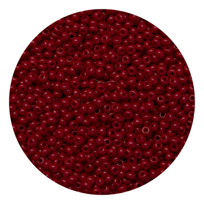 Chaquira calibrada 10/0 93300 Rojo Quemado-Elegir gramaje