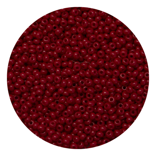 Chaquira calibrada 10/0 93300 Rojo Quemado-Elegir gramaje
