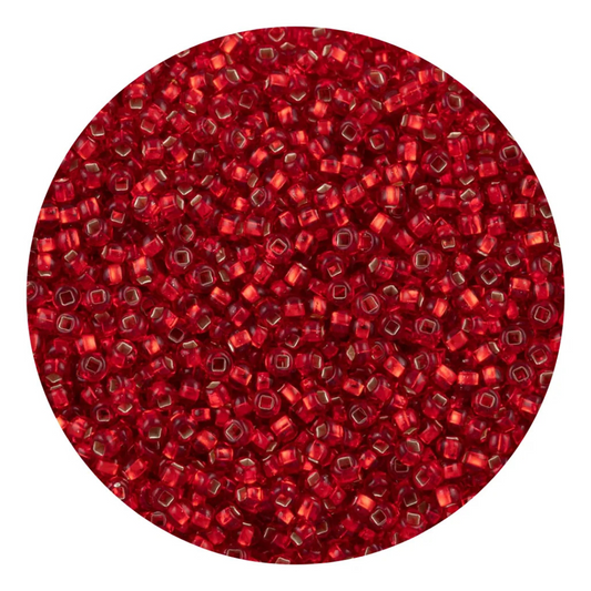 Chaquira calibrada 10/0 97070 Rojo Claro Brillante-Elegir gramaje