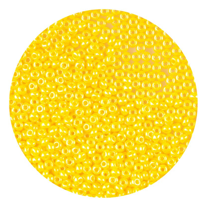 Chaquira calibrada 10/0 88130 Amarillo Obscuro Perla-Elegir gramaje