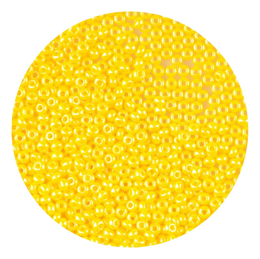 Chaquira calibrada 10/0 88130 Amarillo Obscuro Perla-Elegir gramaje