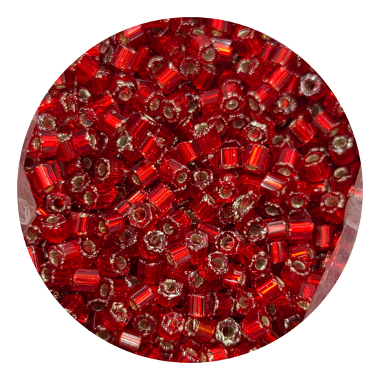 Chaquira/canutillo cortado 9/0 97070 Rojo Brillante-Elegir gramaje