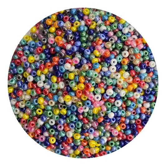 Chaquira calibrada 10/0  Mix Perla-Elegir gramaje