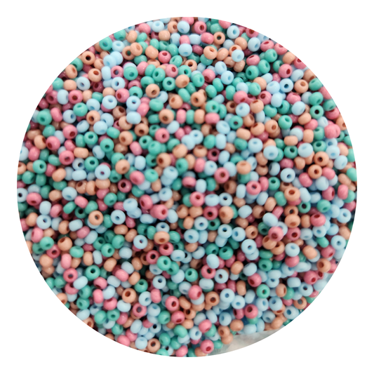 Chaquira calibrada 10/0  Mix Hannah-Elegir gramaje