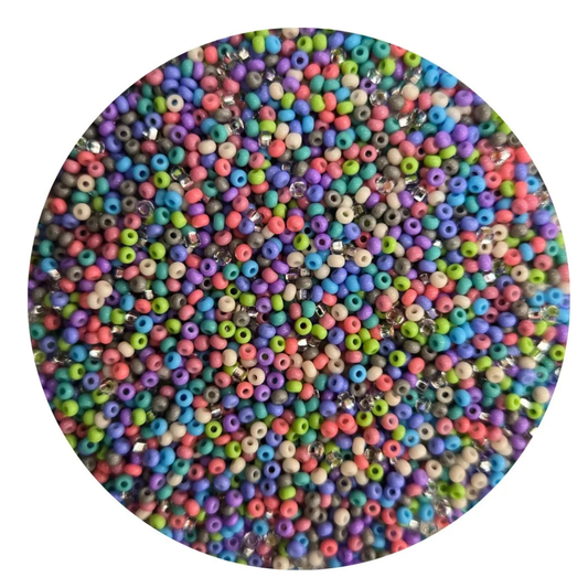 Chaquira calibrada 10/0  Mix Pasteles Intenso-Elegir gramaje