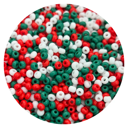 Chaquira calibrada 10/0  Mix Patria Opaca-Elegir gramaje