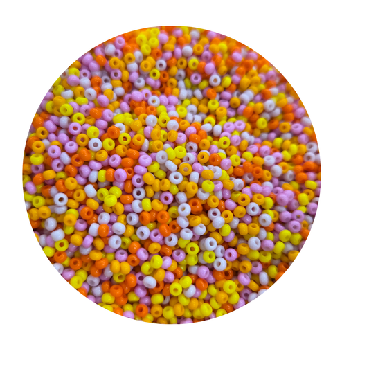 Chaquira calibrada 10/0  Mix Poción de Calabaza-Elegir gramaje