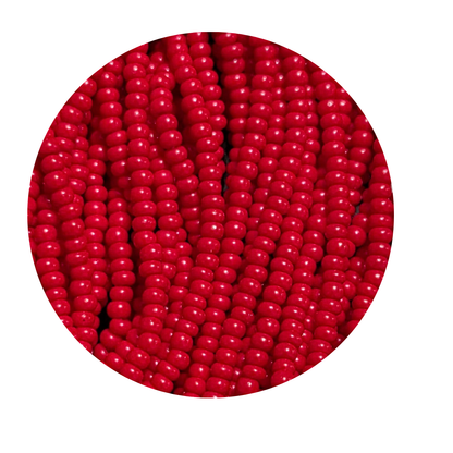 Chaquira calibrada hilada 11/0 93190 Rojo Oscuro